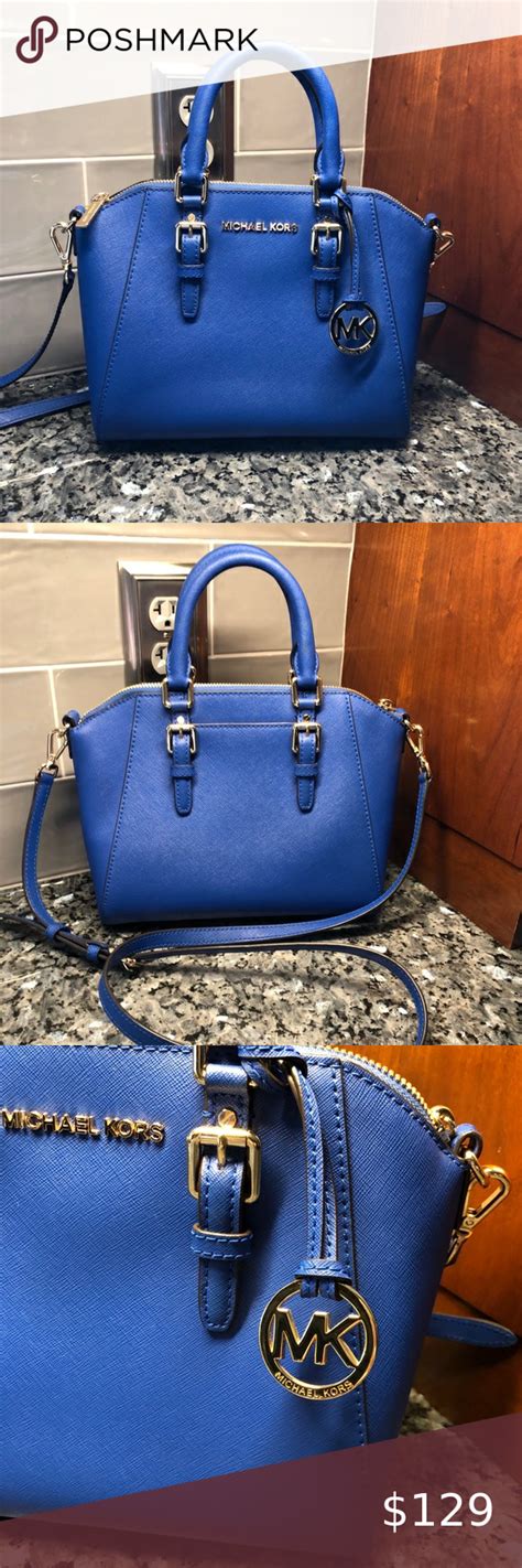 michael kors cobalt blue purse|michael kors outlet blue purse.